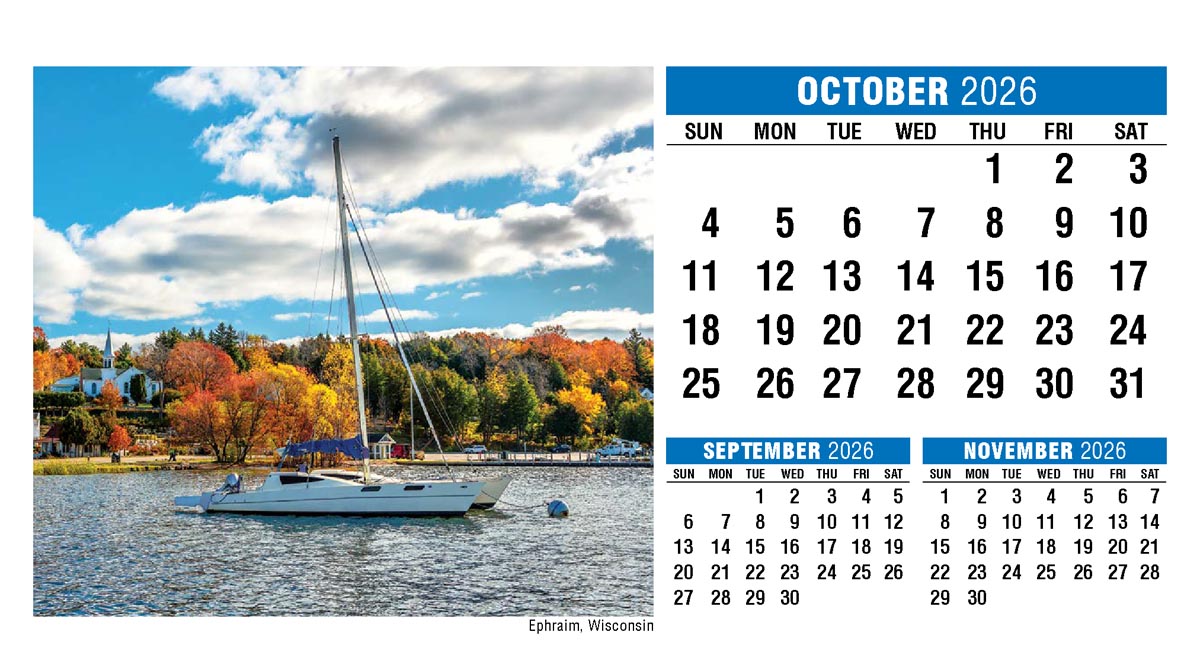 Galleria Scenes of America Promotional Desk Calendar (Eng) - 2026